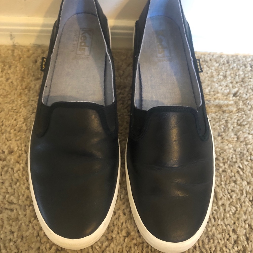 Blacks Ked’s slip ons